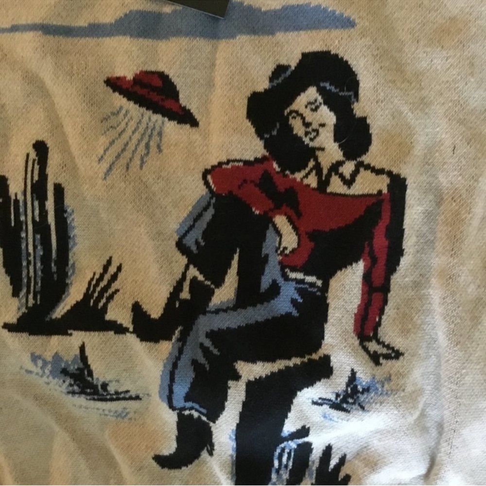 Collectif Cowgirl sweater size 4xl 22 UK 18 US - Picture 3 of 6